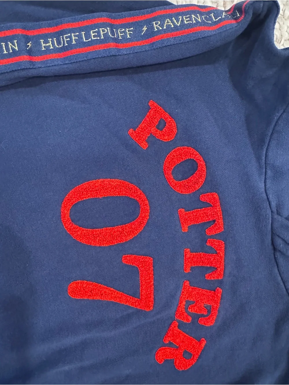 Mini Boden Harry Potter Hoodie with Red Accents